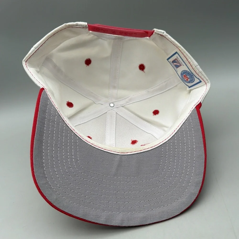 Vintage 90's NFL Kansas City Chiefs Sharktooth Design KC Snap back Hat Cap